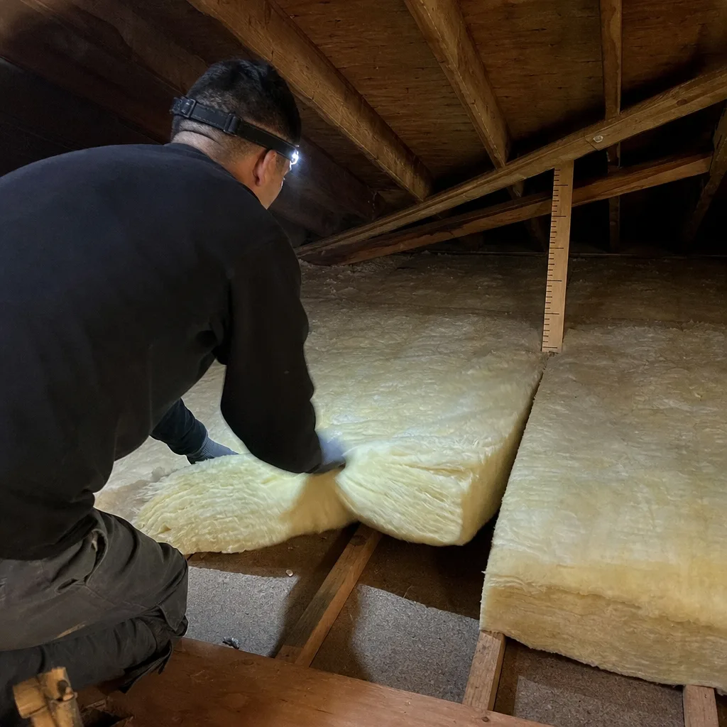 Attic Insulation in Compton